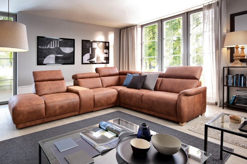 Стильний кутовий диван для сучасного або традиційного інтер'єру. Модель Calpe. Виробник - Gala Collezione. Польща.