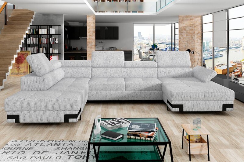 Большой угловой диван в гостиную Emporio XL. Киев. Супермаркет диванов Релакс Студио