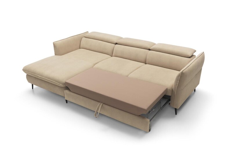 Mango - компактний кутовий диван з розкладкою для щоденного сну.