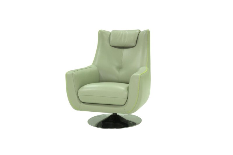 Купить кожаное кресло для дома. Модель MU-10249-CS SCH. Супермаркет диванов Relax Studio