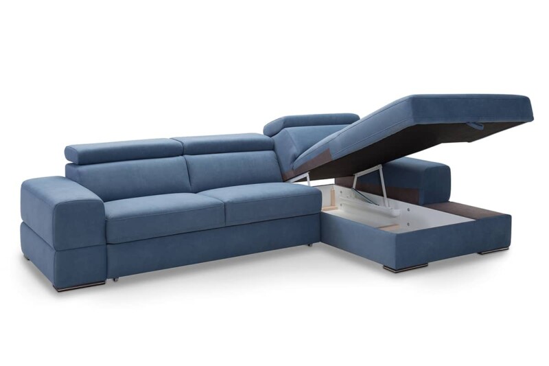 Угловой диван Plaza с раскладкой и нишей для белья. Фабрика диванов Gala Collezione