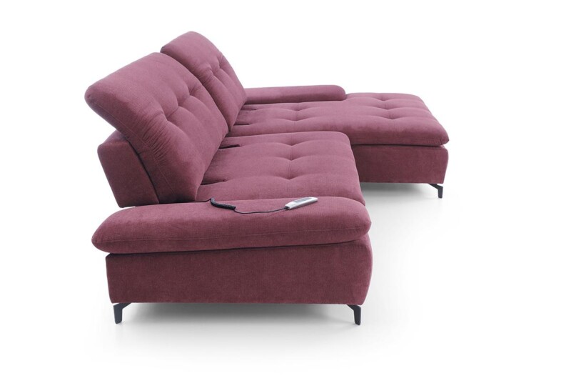 Vero - угловой диван с электрическим Реклайнер для интерьеров в стиле минимализм, модерн и лофт